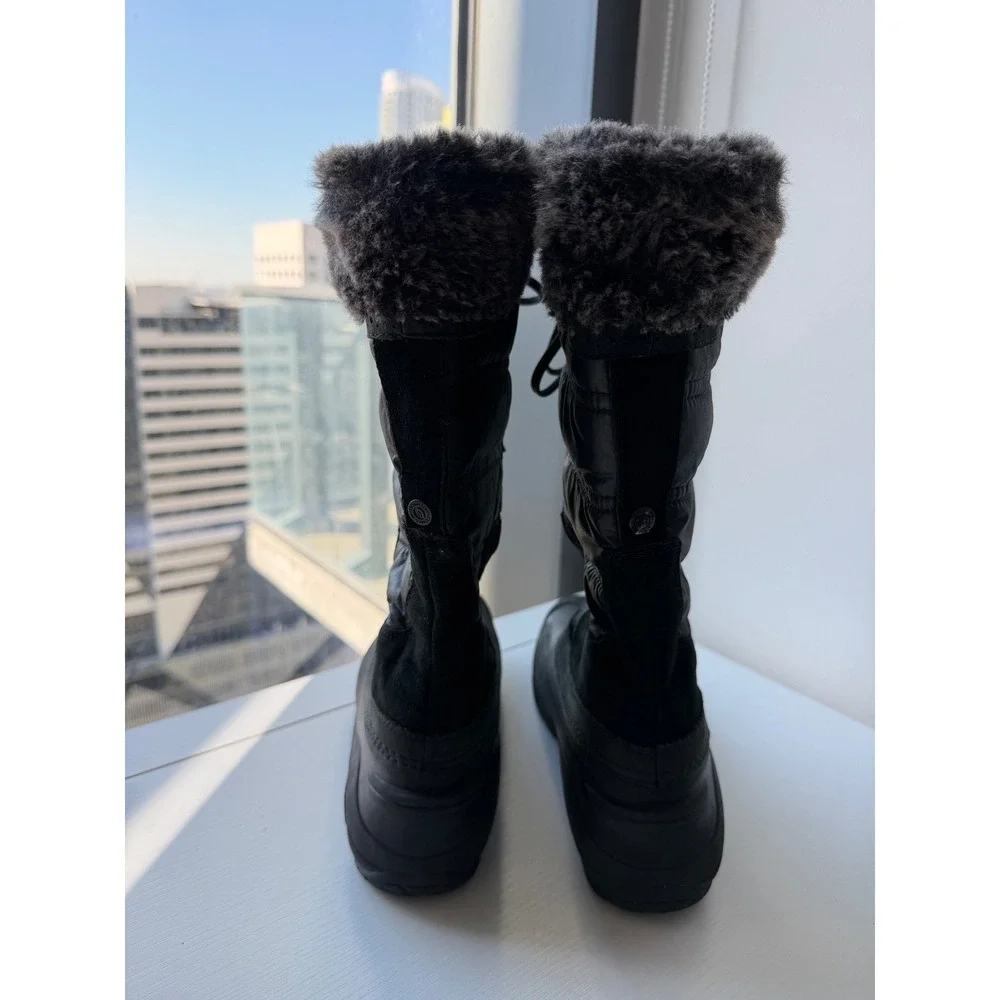The North Face Shellista Women's Winter Boots Black Fur Lined US 8 EU 39